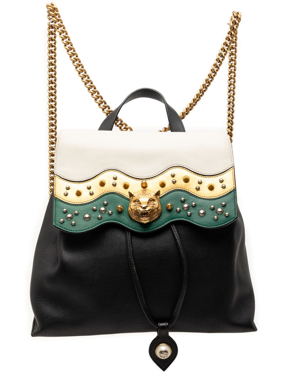 2000-2015 Leather Studded Animalier Malin backpack