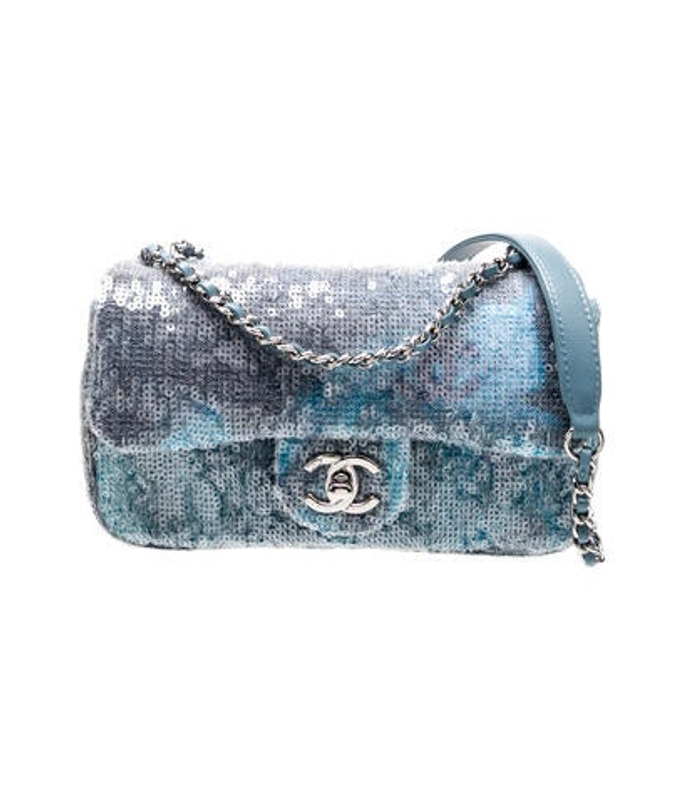 Chanel Mini Sequin Waterfall Flap Bag