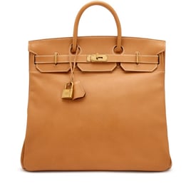 Hermes Naturelle Vache Liegee HAC Birkin 40 Gold Hardware, 1990