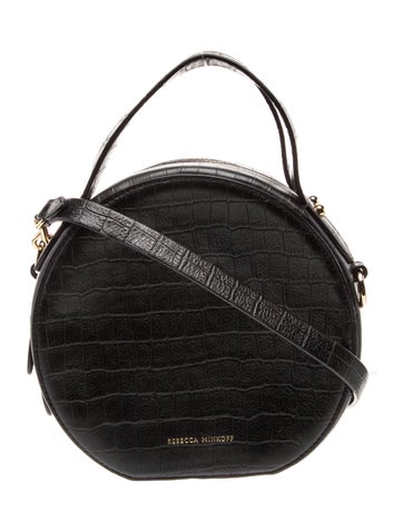 Embossed Leather Crossbody Bag