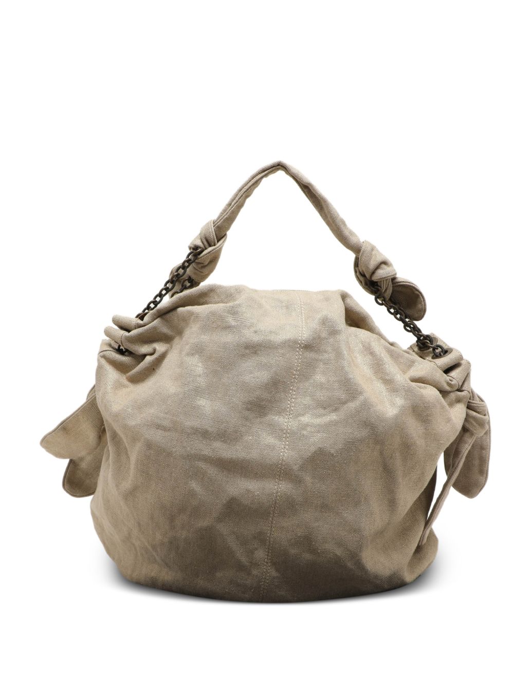 Stella McCartney Bow jute hobo