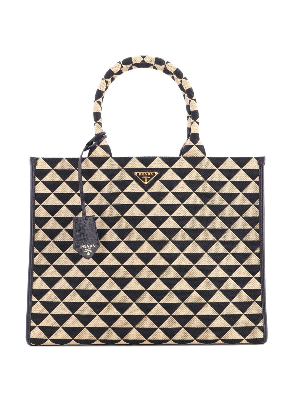 Symbole Shopper Jacquard Large tote bag
