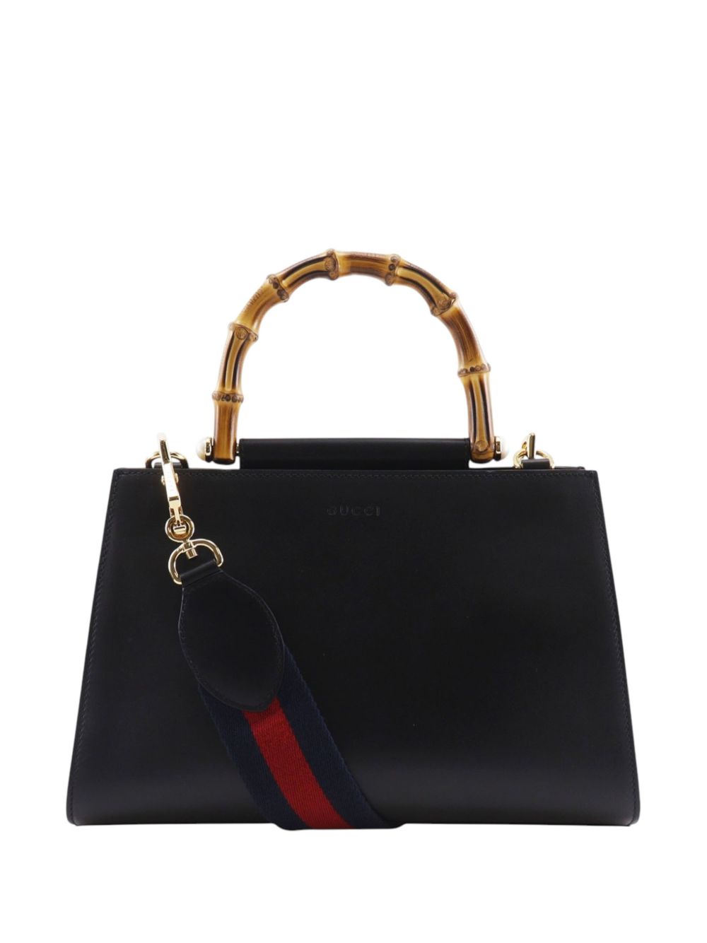 2000-2015 Small Leather Bamboo Nymphaea Web satchel