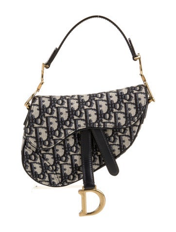 Dior Canvas Saddle Mini