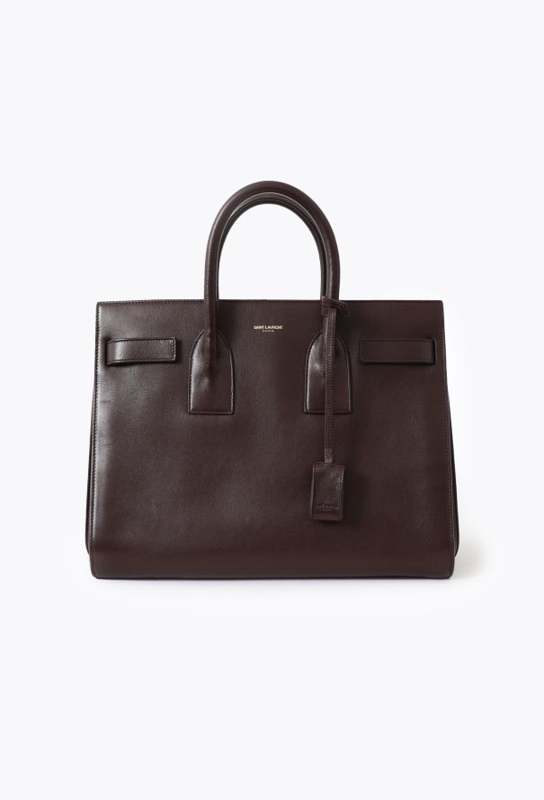 Saint Laurent Brown Small Sac De Jour