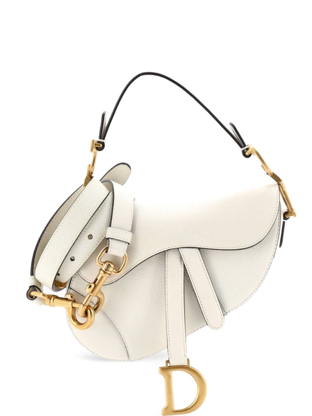 Saddle Handbag with Strap Leather Mini shoulder bag