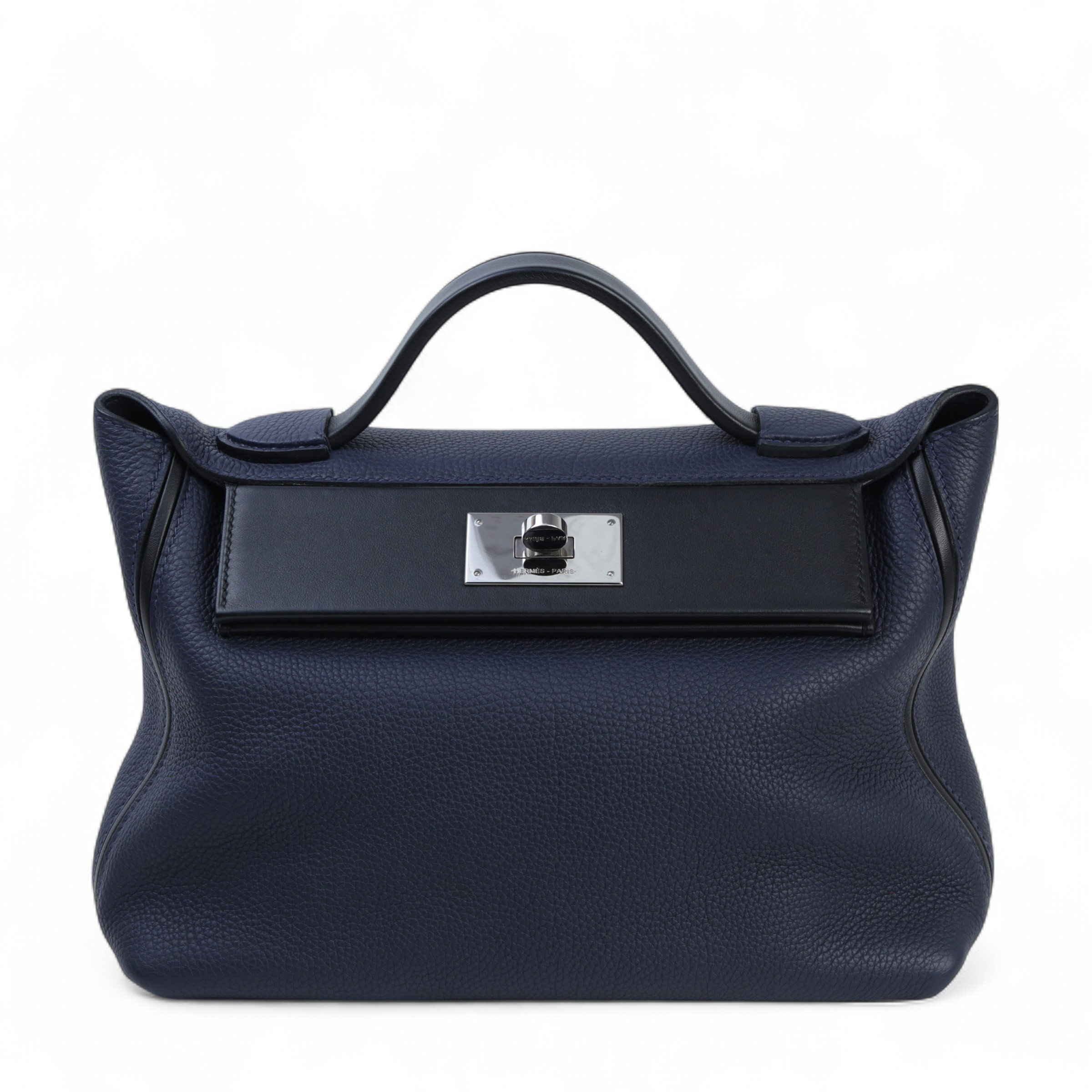 Hermes Very Good ( Rank A)  HERMÈS  24/24 - 29 Bleu Nuit (2Z) Black (89) Togo Palladium hardware C (2018)