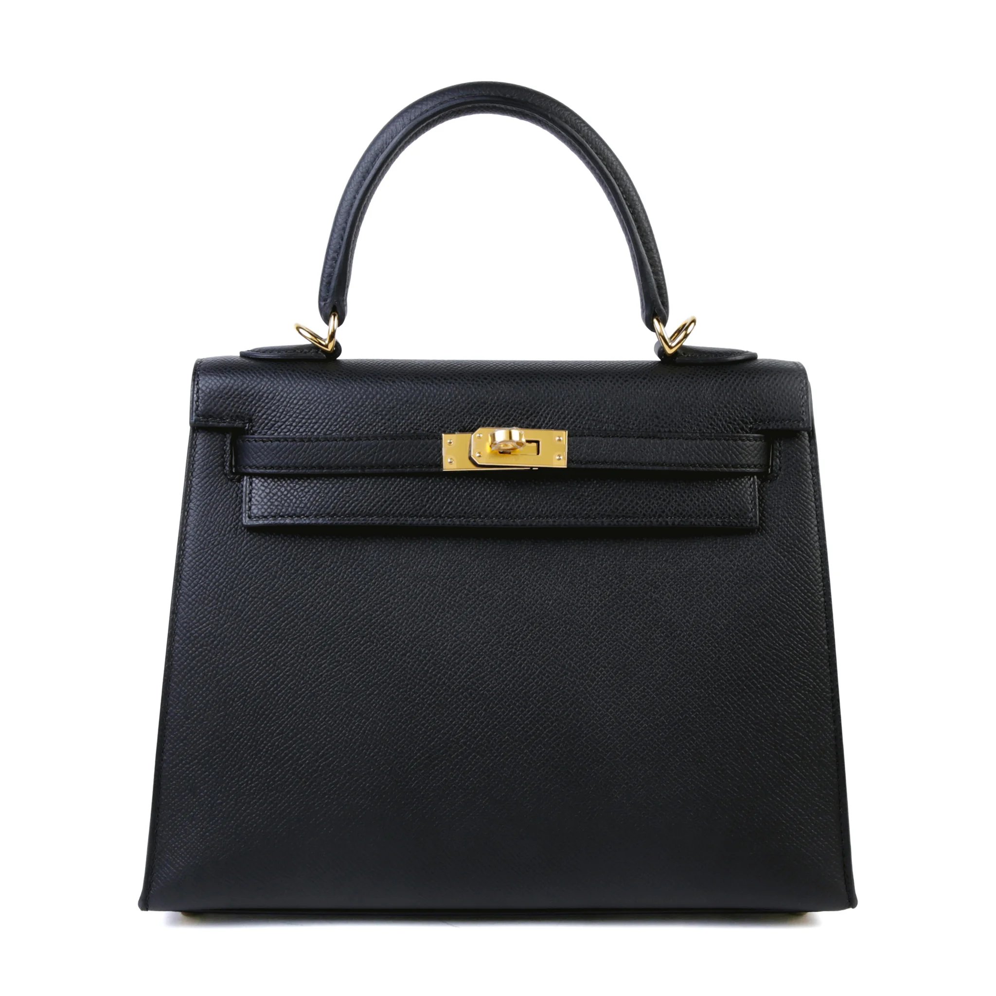 Brand New ( Rank N ) XIAOMA Kelly 25 Sellier Noir (89) Epsom Gold hardware G (2026)