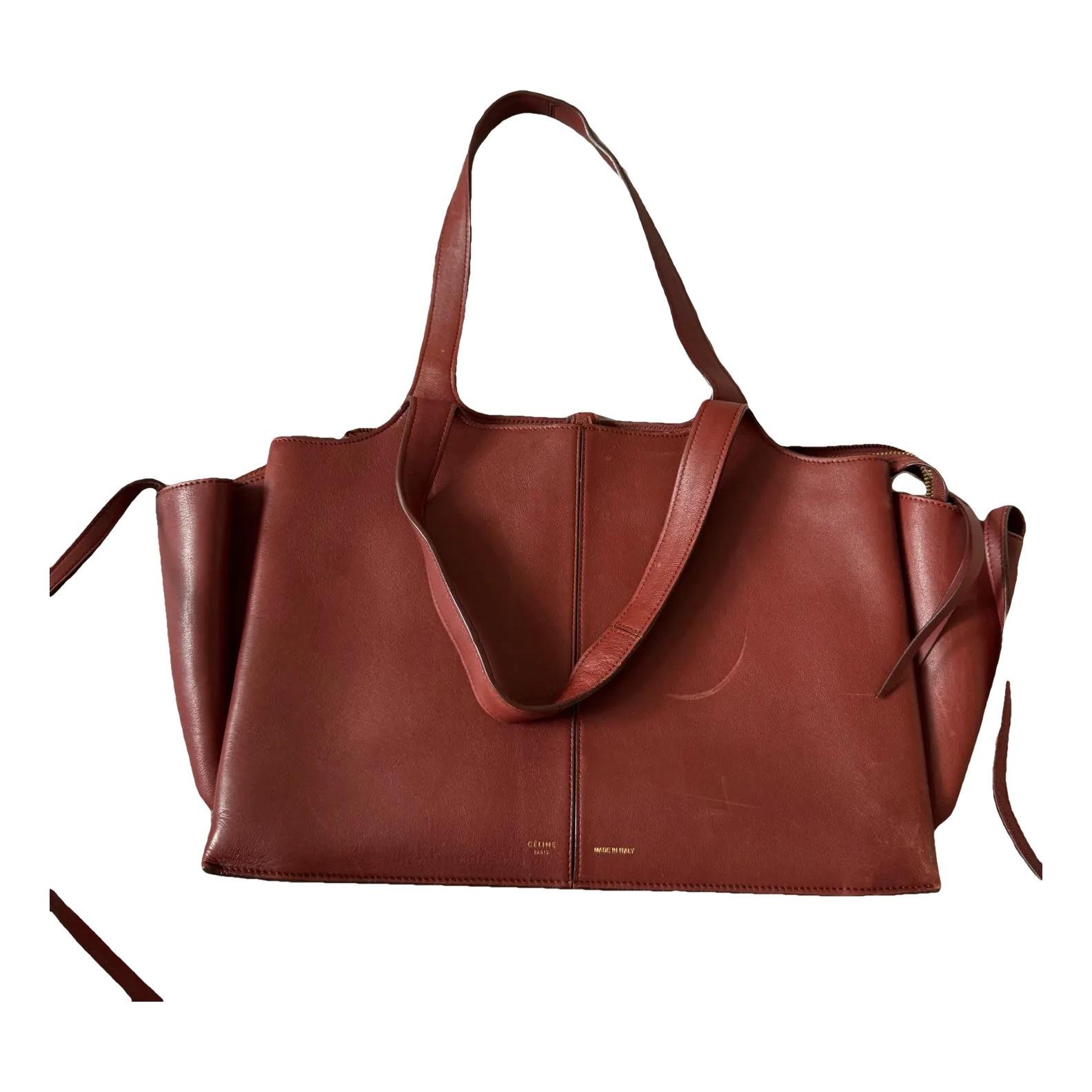 Tri-Fold leather tote