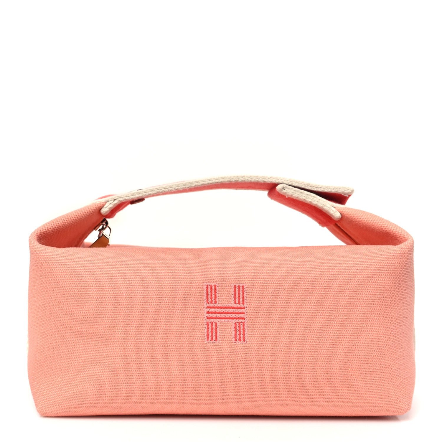 Hermes Canvas Small Bride-A-Brac Pouch Goyave