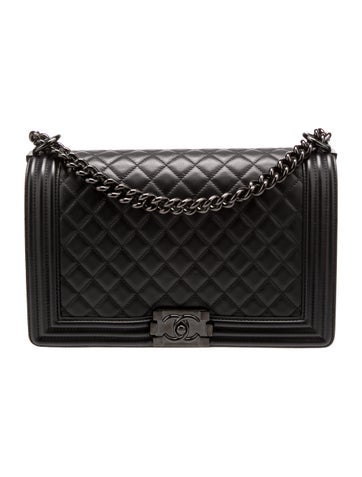 So Black Large Boy Bag