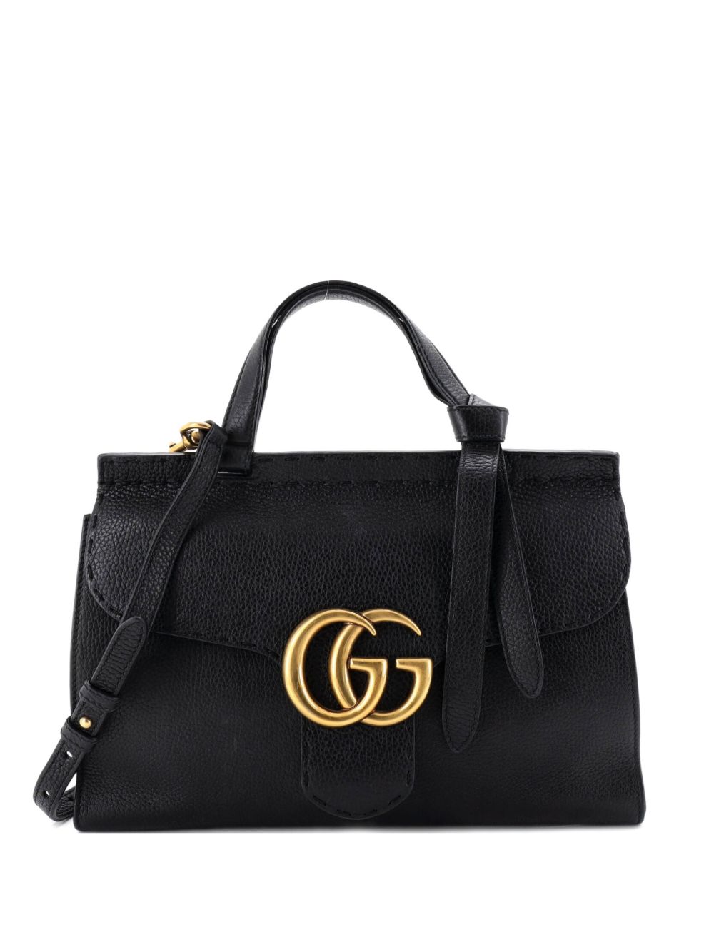 GG Marmont Top Handle Bag Leather Small satchel