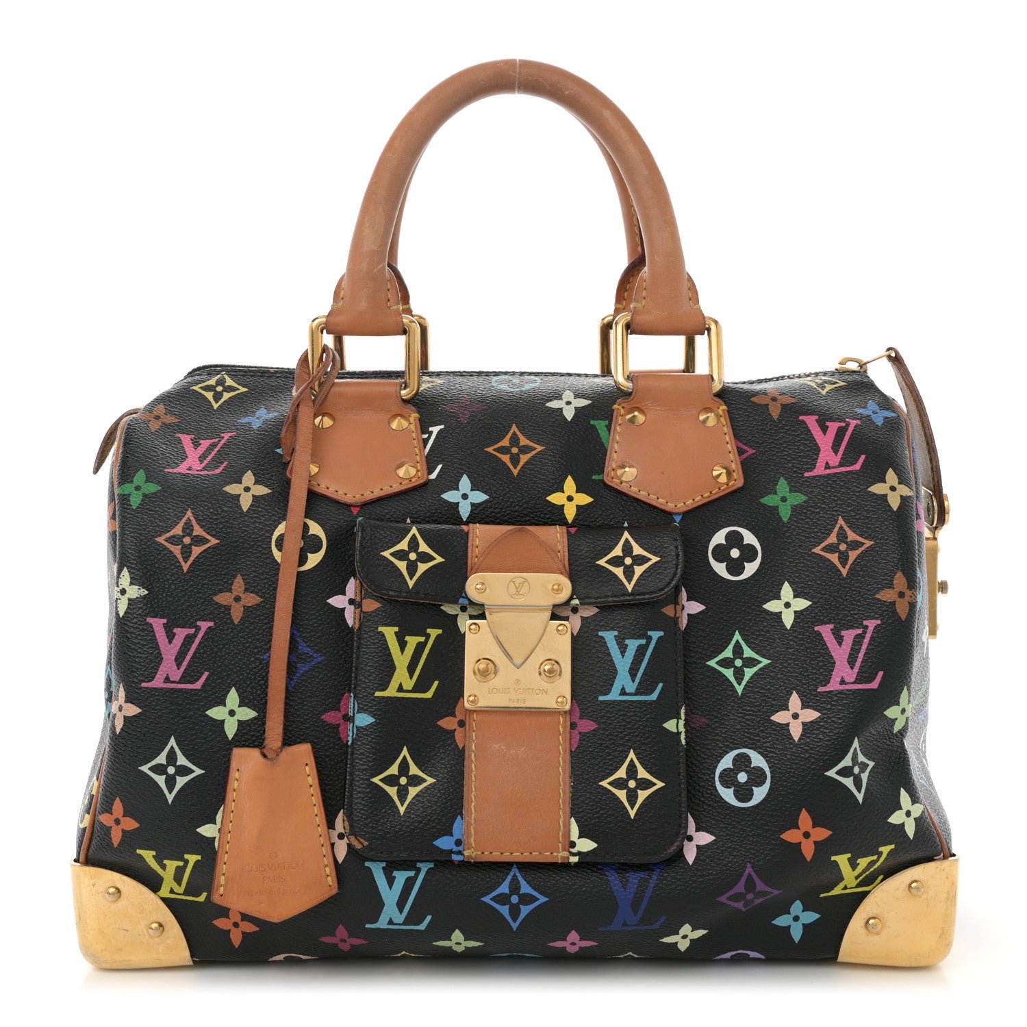 Louis Vuitton Monogram Multicolor Speedy 30 Black