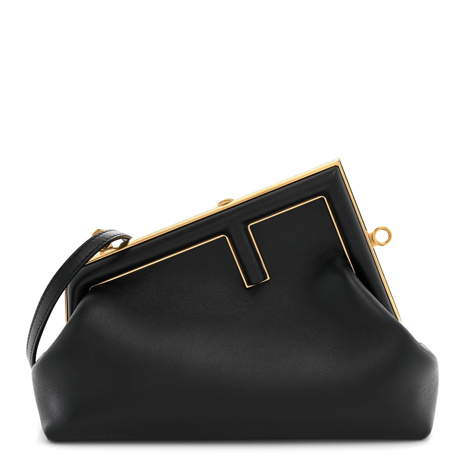 Fendi Shiny Nappa Small Fendi First Black