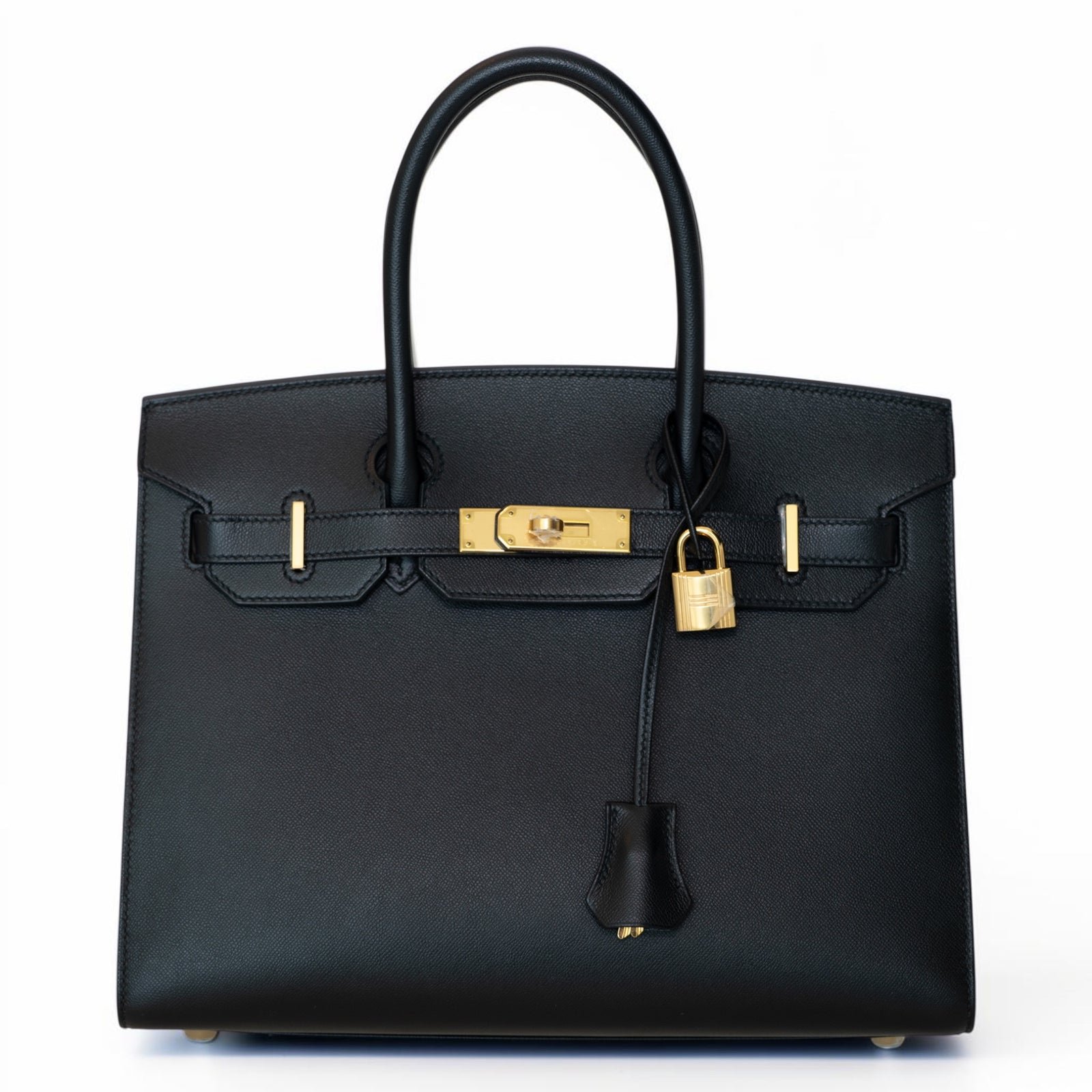 Hermès Birkin 30 Sellier Noir Madame Gold Hardware