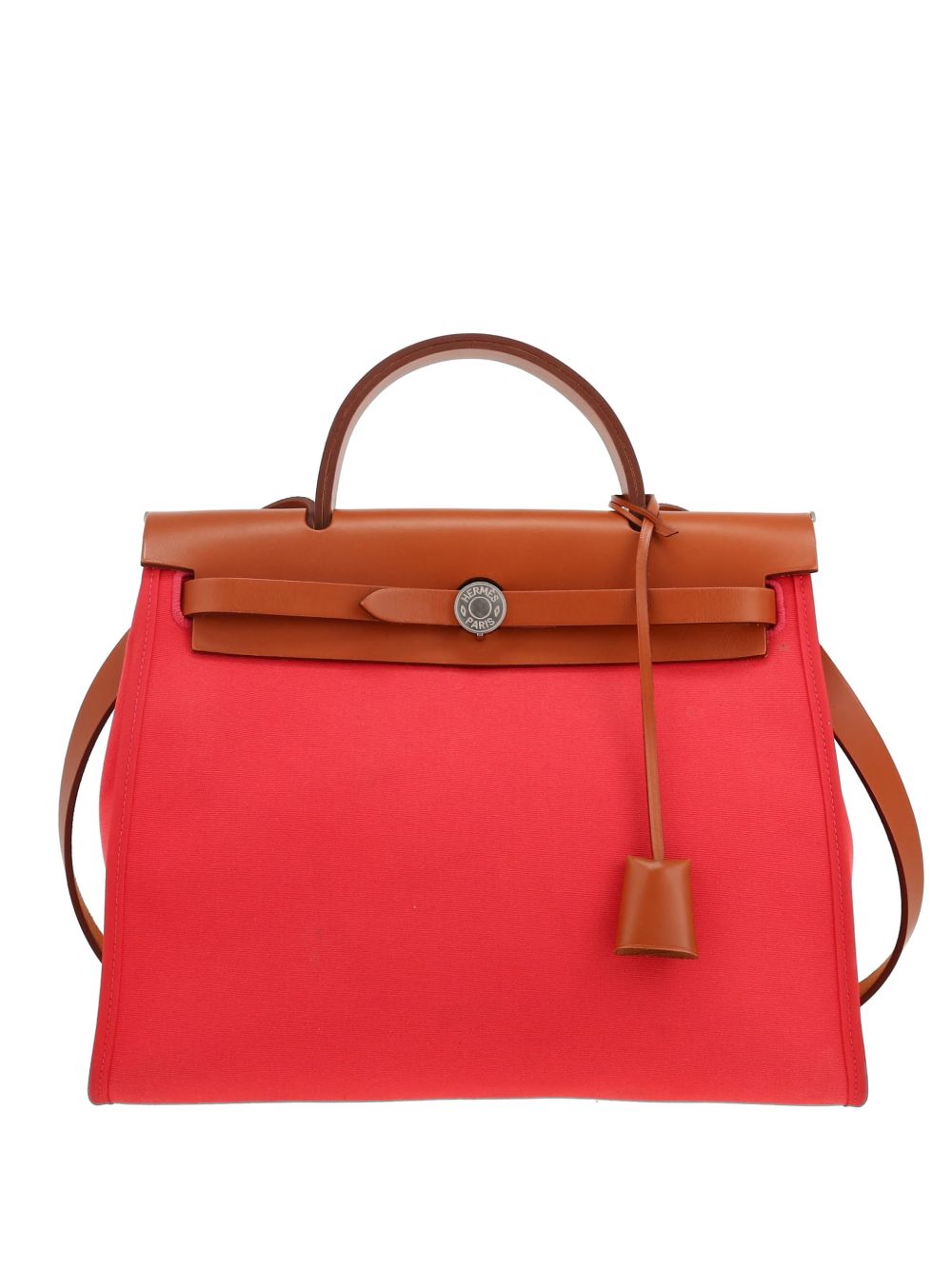 2020 Herbag canvas and leather handbag