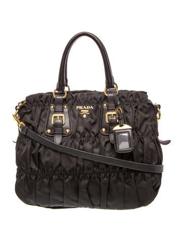 Tessuto Nylon Top Handle Bag