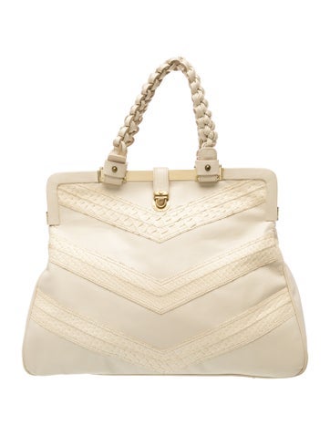 Leather Top Handle Bag