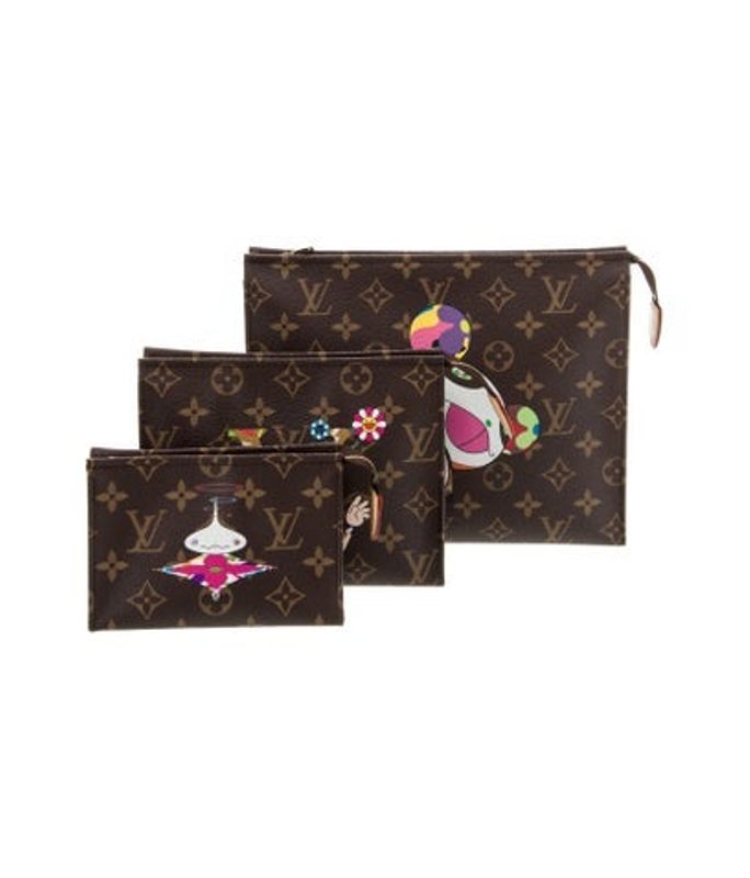 Louis Vuitton Vuitton Lv Monogram Trio Toiletry Pouches