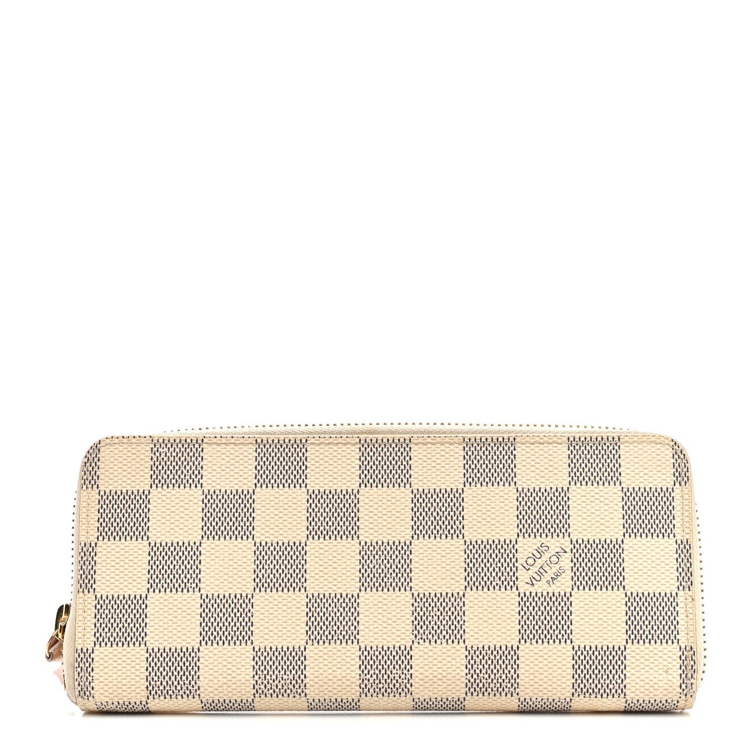 Louis Vuitton Damier Azur Clemence Wallet Rose Ballerine