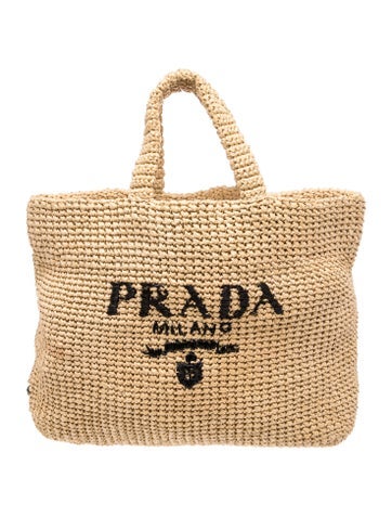 Enameled Metal Triangle Crochet Logo Tote