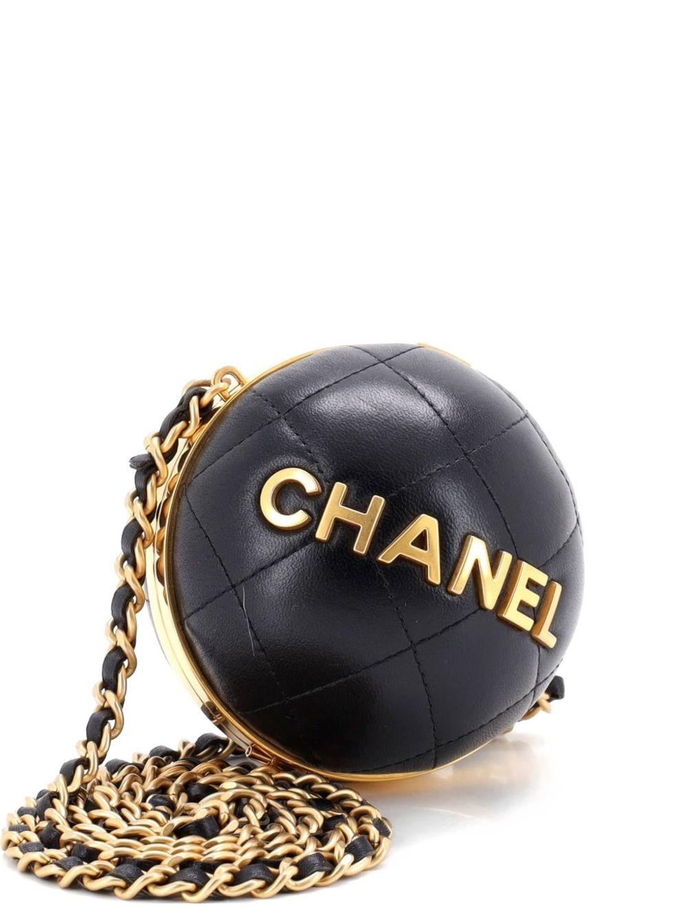 22 Sphere Minaudiere Quilted Lambskin crossbody bag
