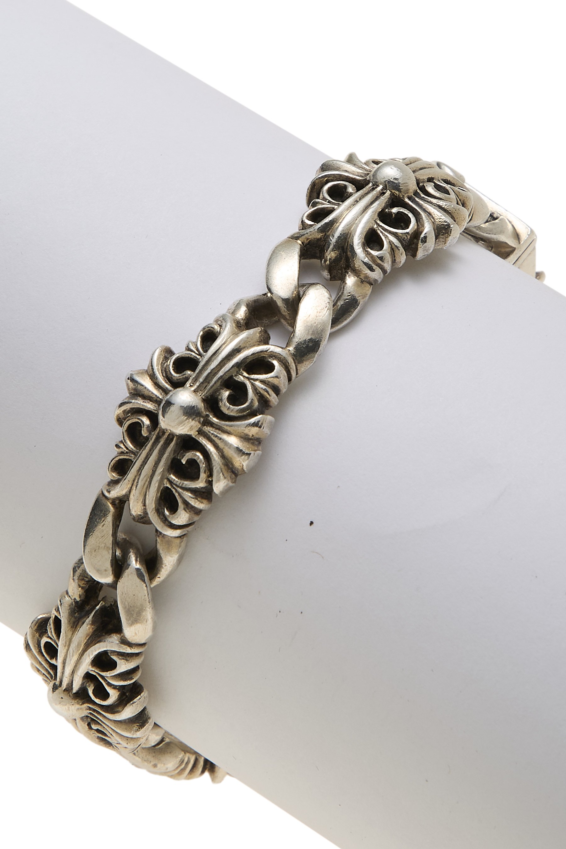 Chrome Hearts Sterling Silver Keeper Link Bracelet