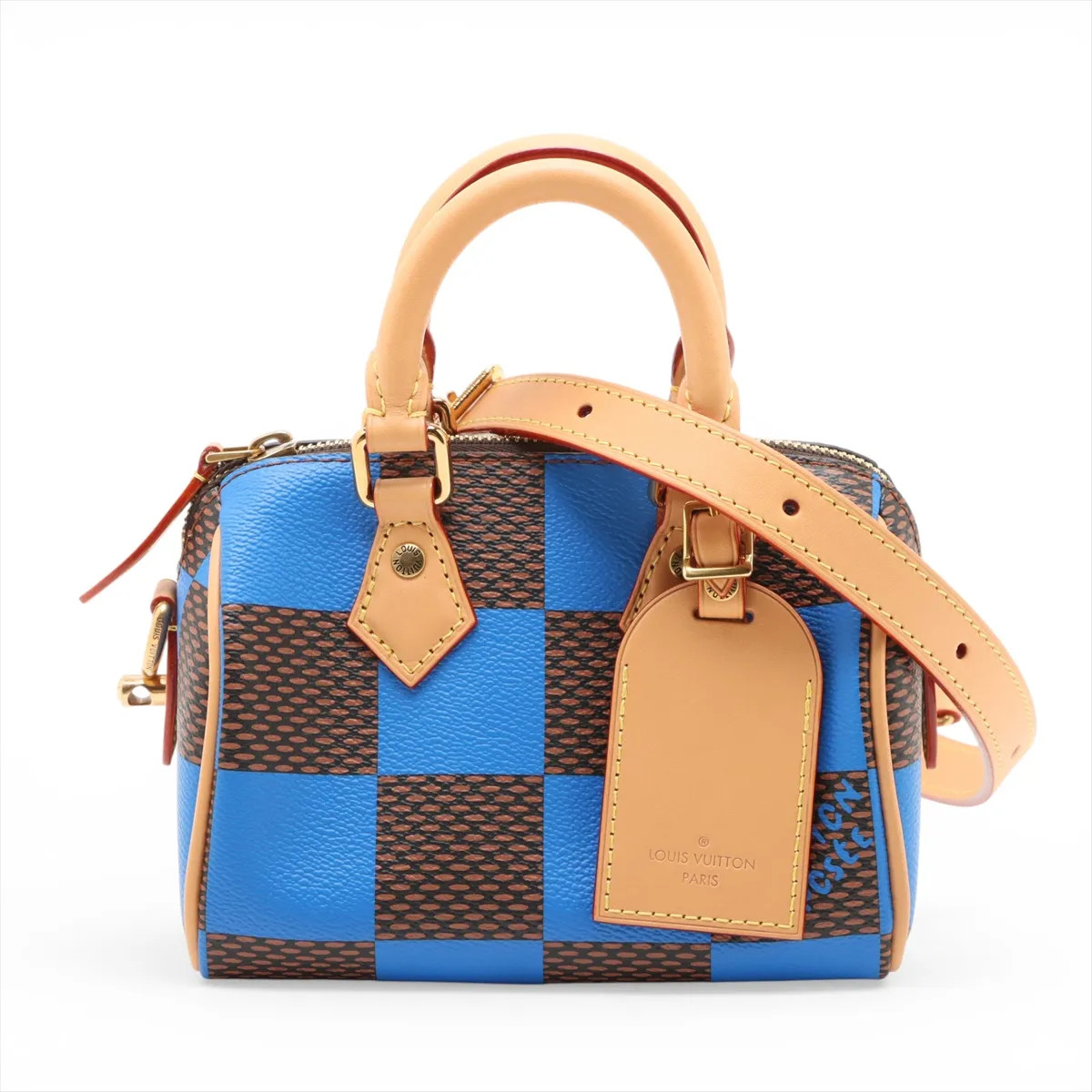 Louis Vuitton Damier Popp Speedy Bandoulière 18 N40595 Blue There was an RFID re