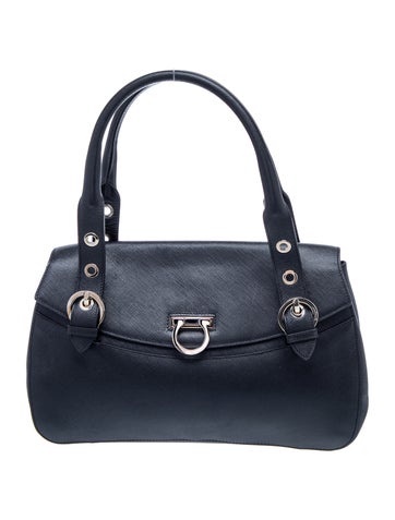 Saffiano Leather Top Handle Bag