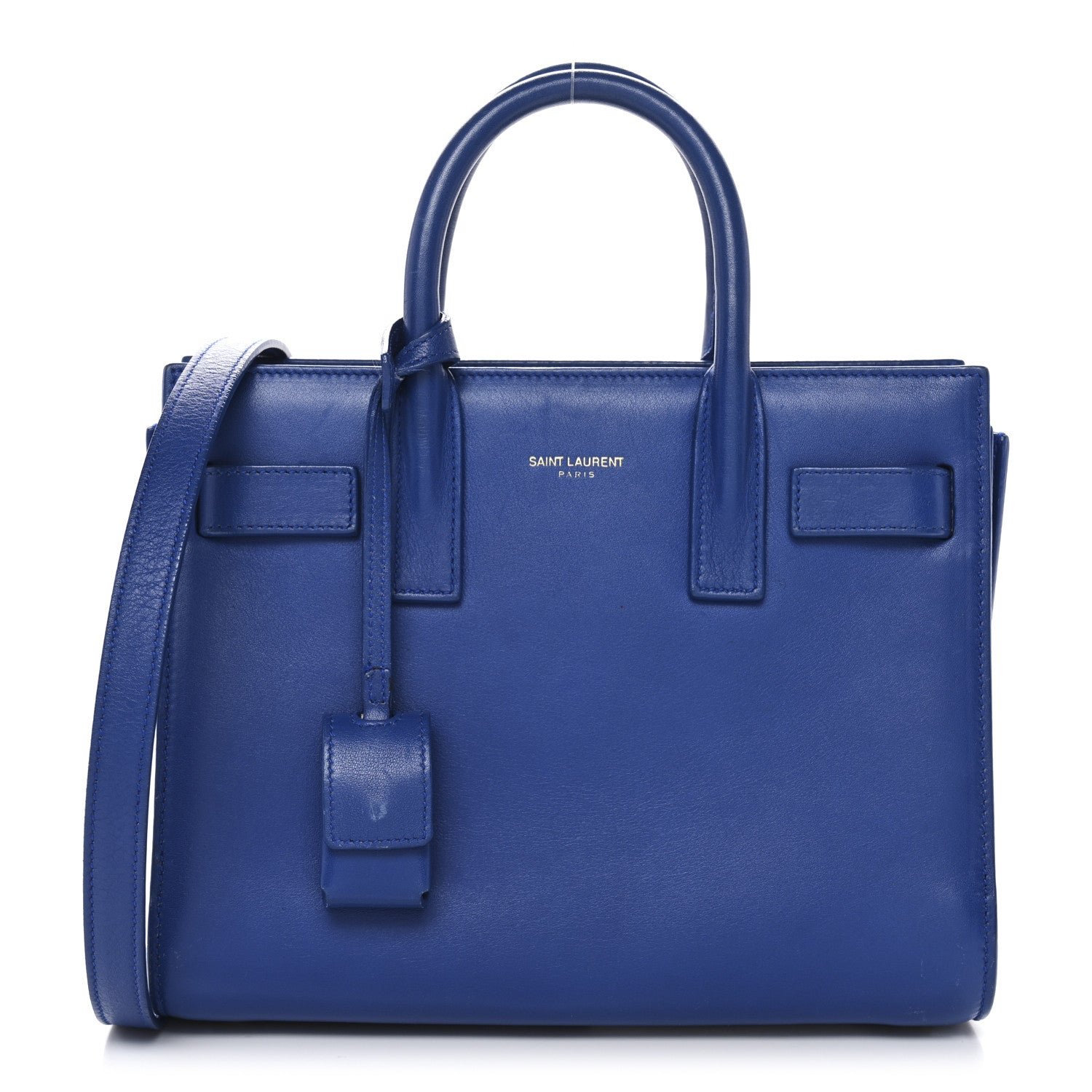 Saint Laurent Calfskin Nano Sac De Jour Royal Blue