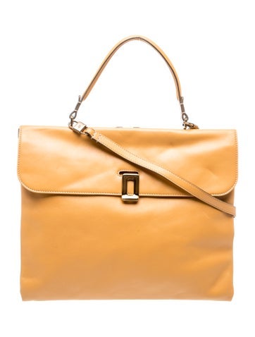 Roger Vivier Leather Top Handle Bag