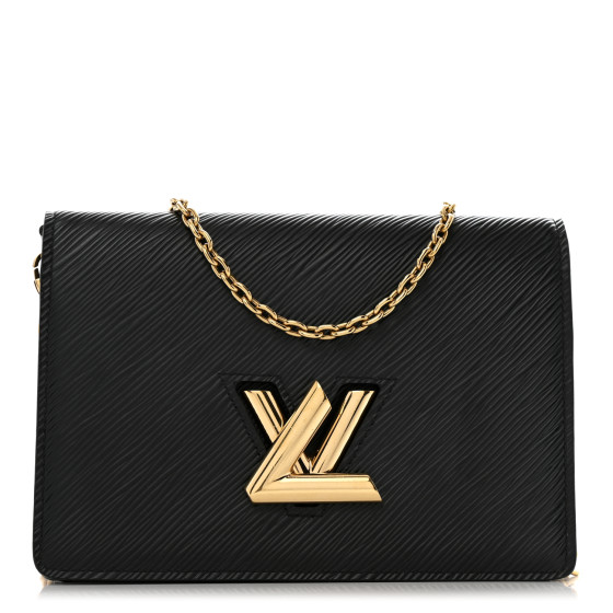 Louis Vuitton Epi Twist Belt Chain Wallet Black