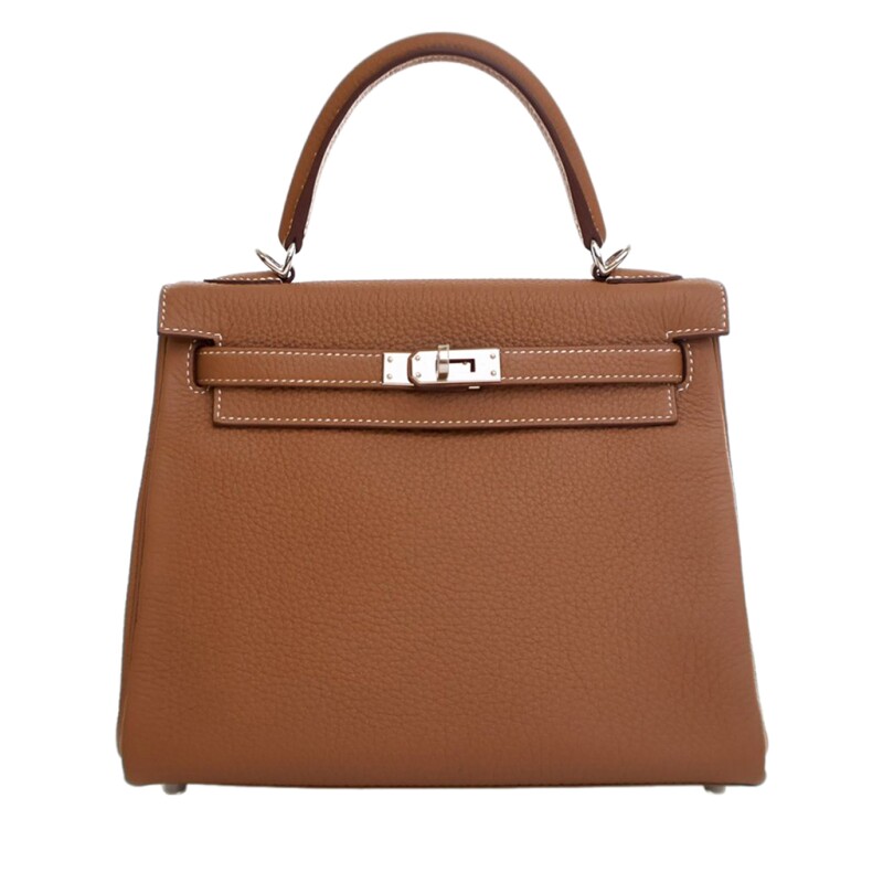 Hermes Gold Togo Retourne Kelly 25 Palladium Hardware, 2019