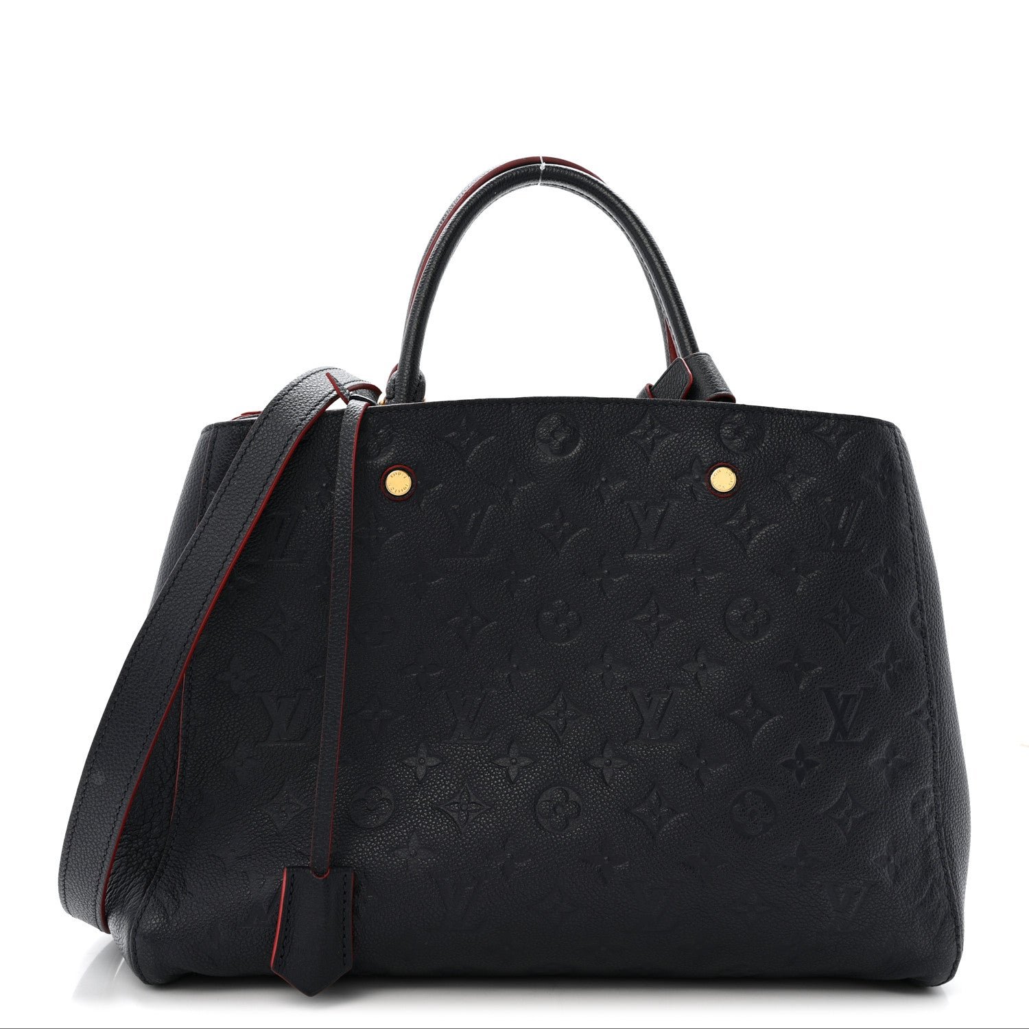 Louis Vuitton Louis Vuitton Empreinte Montaigne MM Marine Rouge