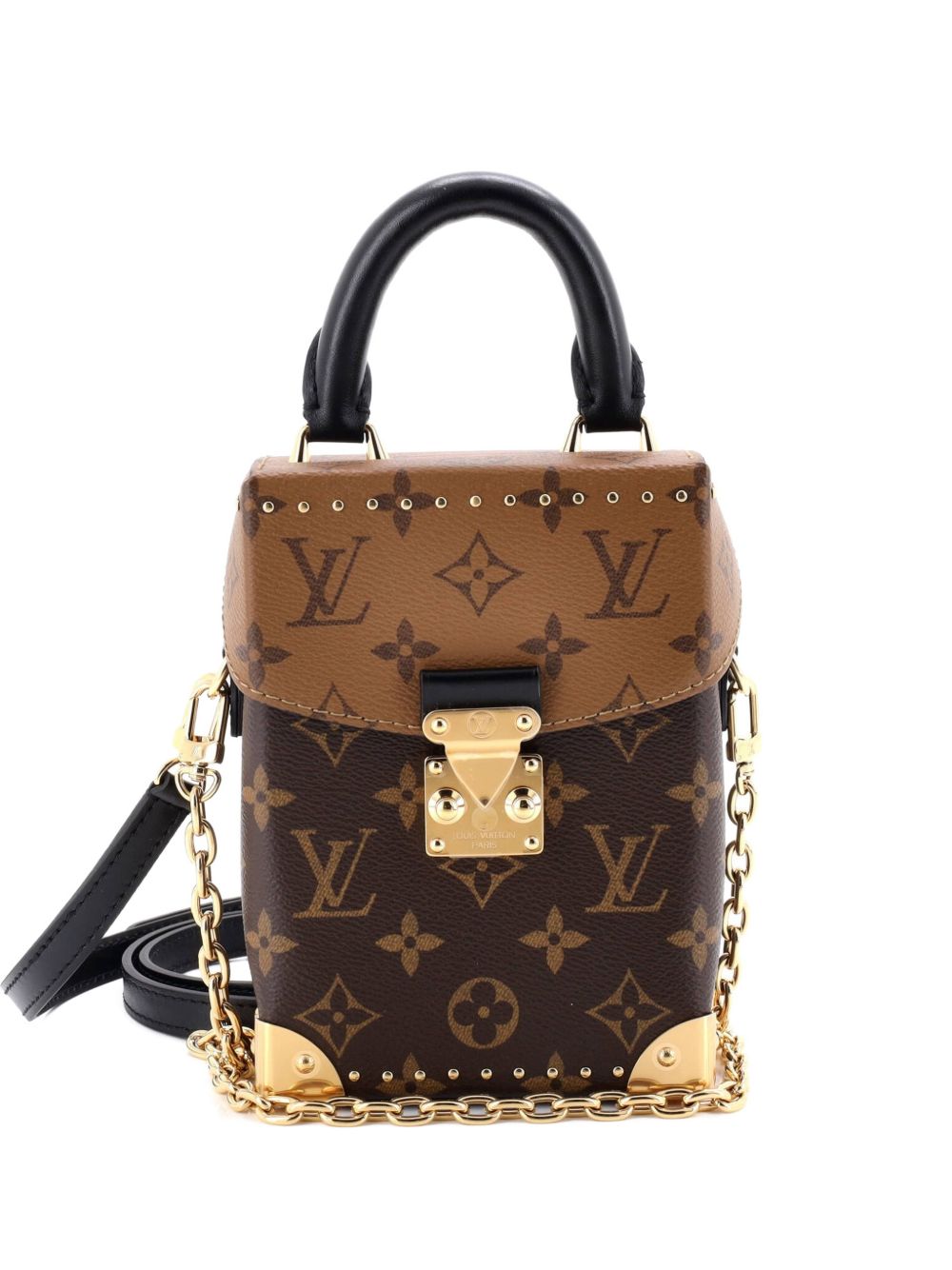 Camera Box NM Handbag Studded Reverse Monogram Canvas crossbody bag