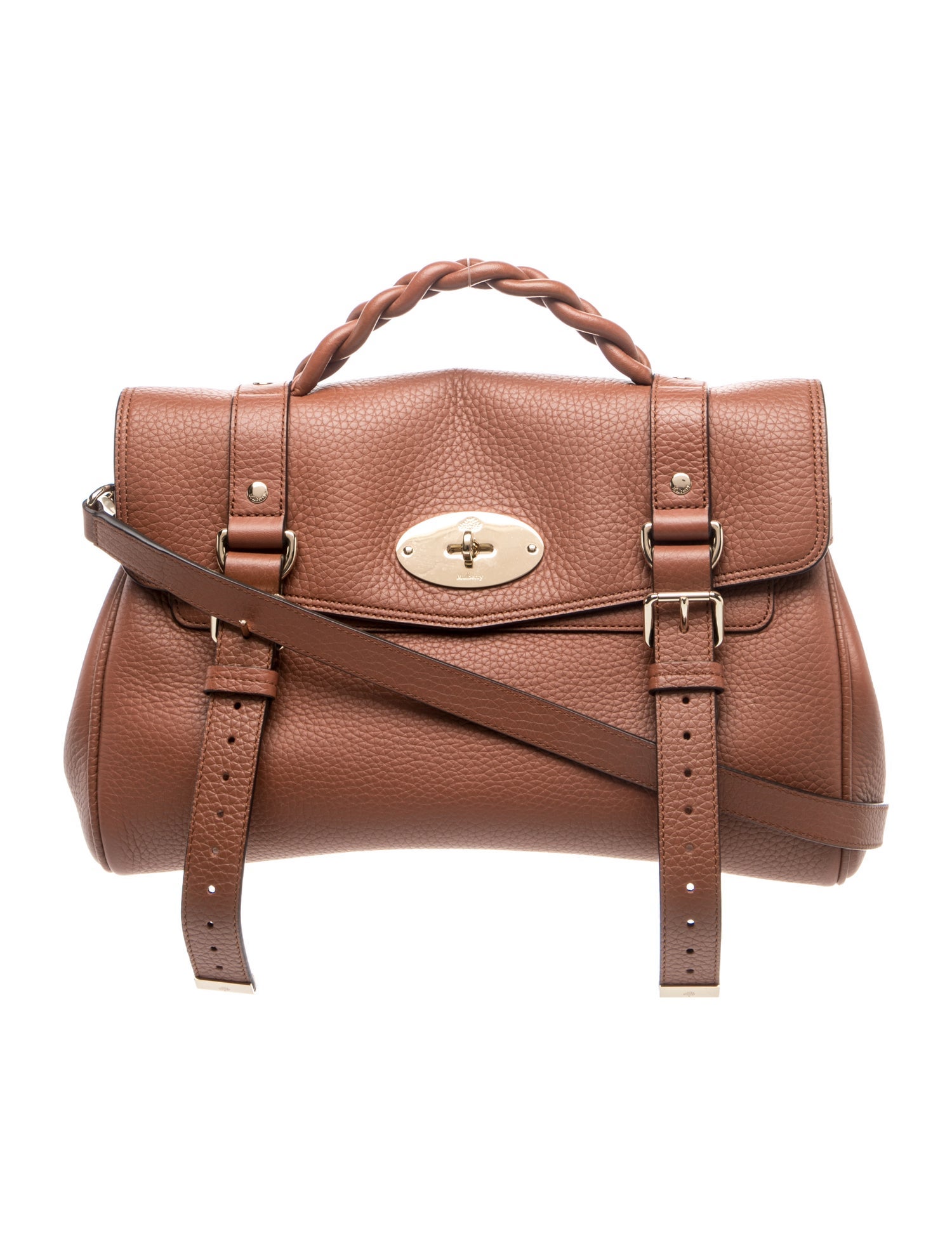 Mulberry Leather Top Handle Bag