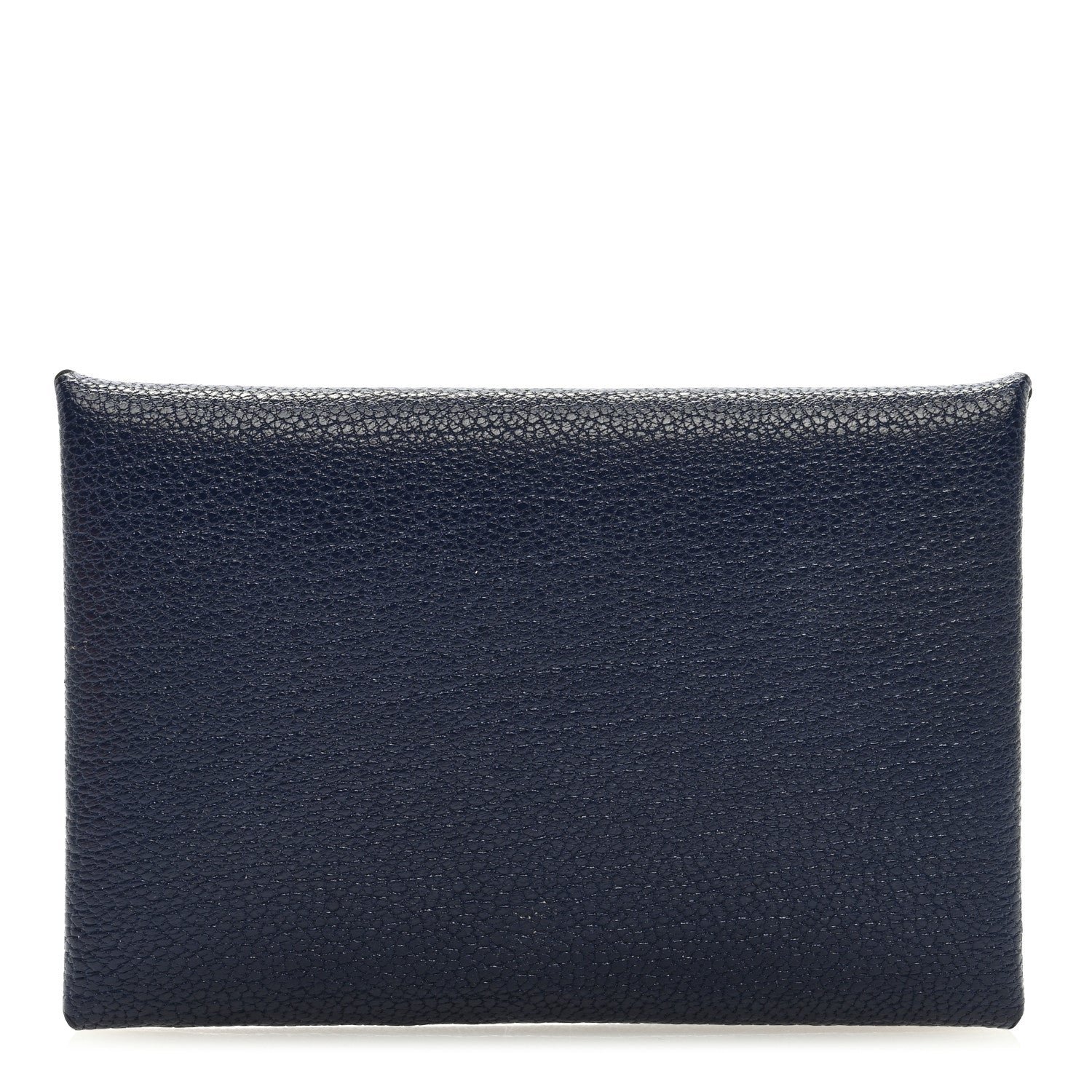 Hermes Chevre Mysore Calvi Card Case Bleu Saphir