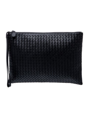 Intrecciato Clutch Large