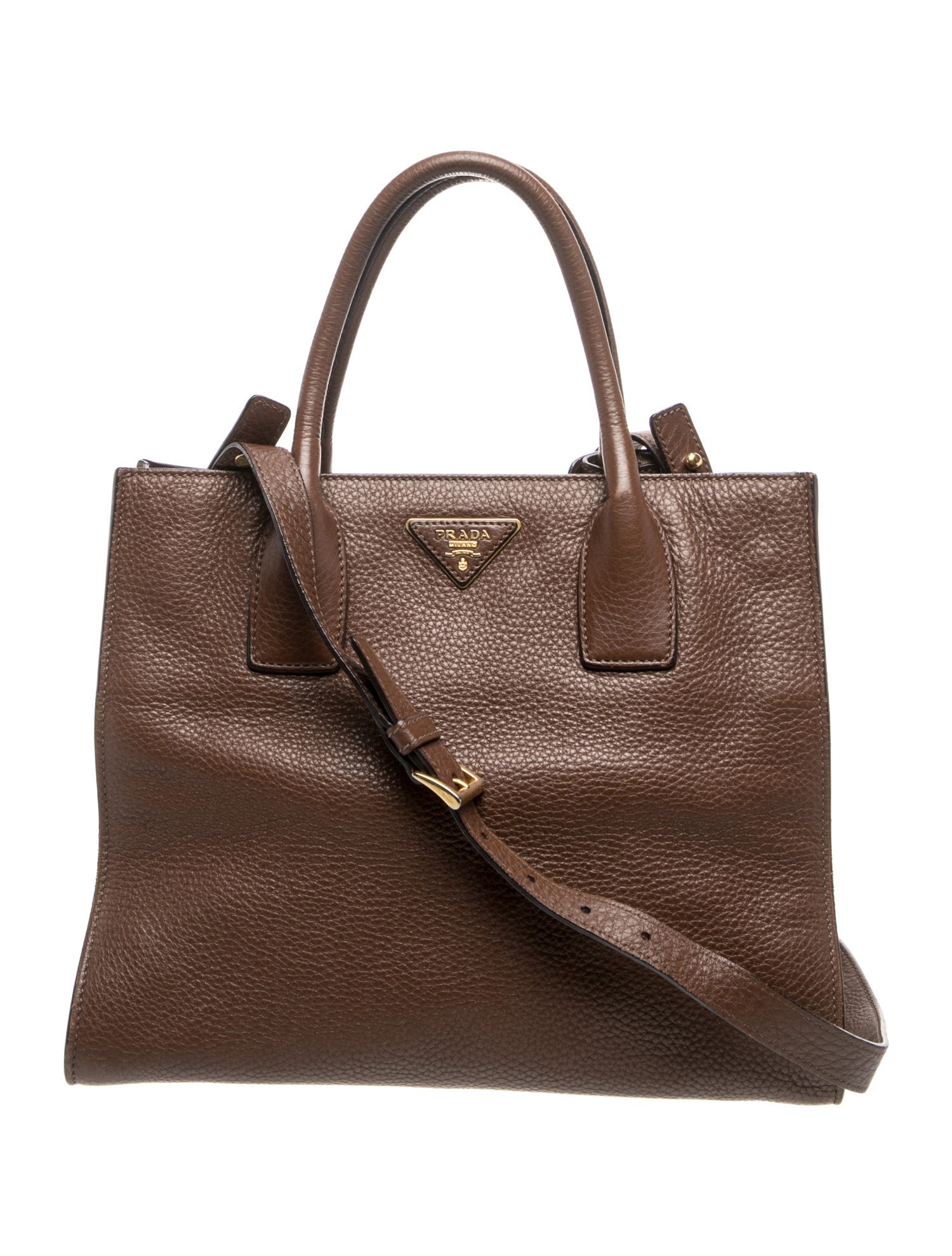 Vitello Daino Leather Top Handle Bag