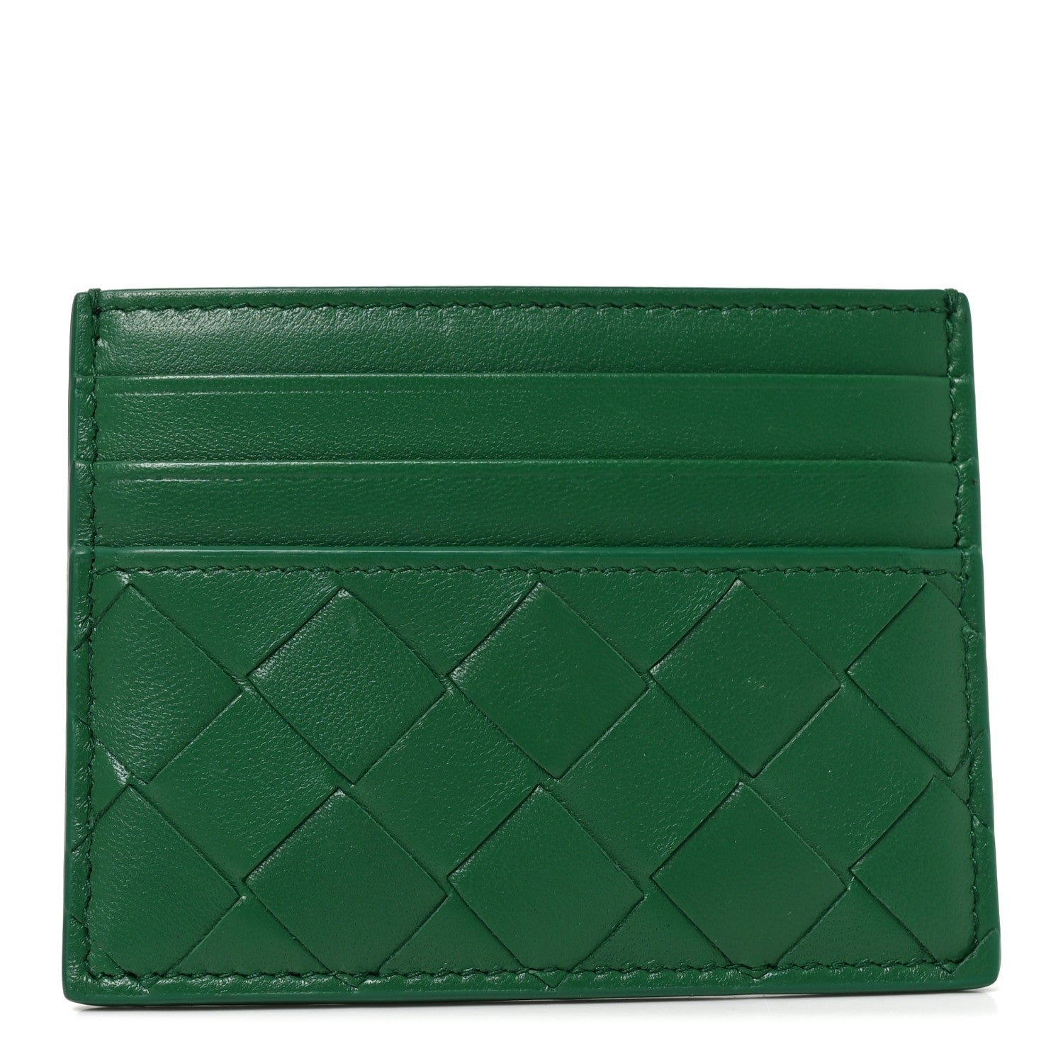 Bottega Veneta Nappa Intrecciato Card Holder Jungle