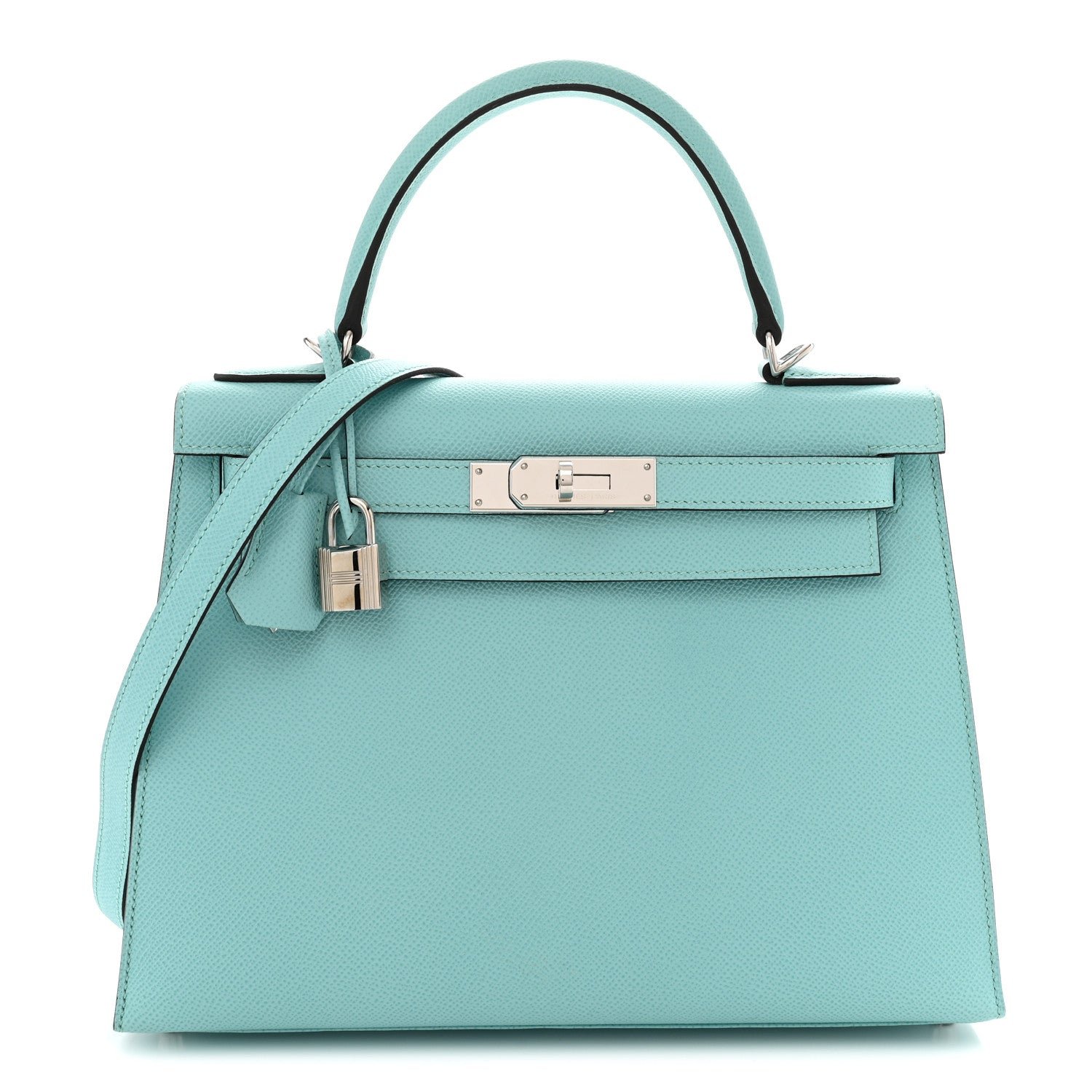Hermes Epsom Kelly Sellier 28 Bleu Atoll