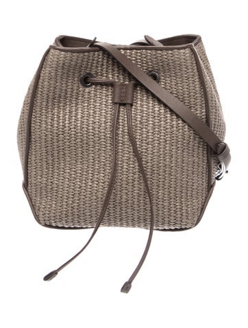 Brunello Cucinelli Raffia Bucket Bag