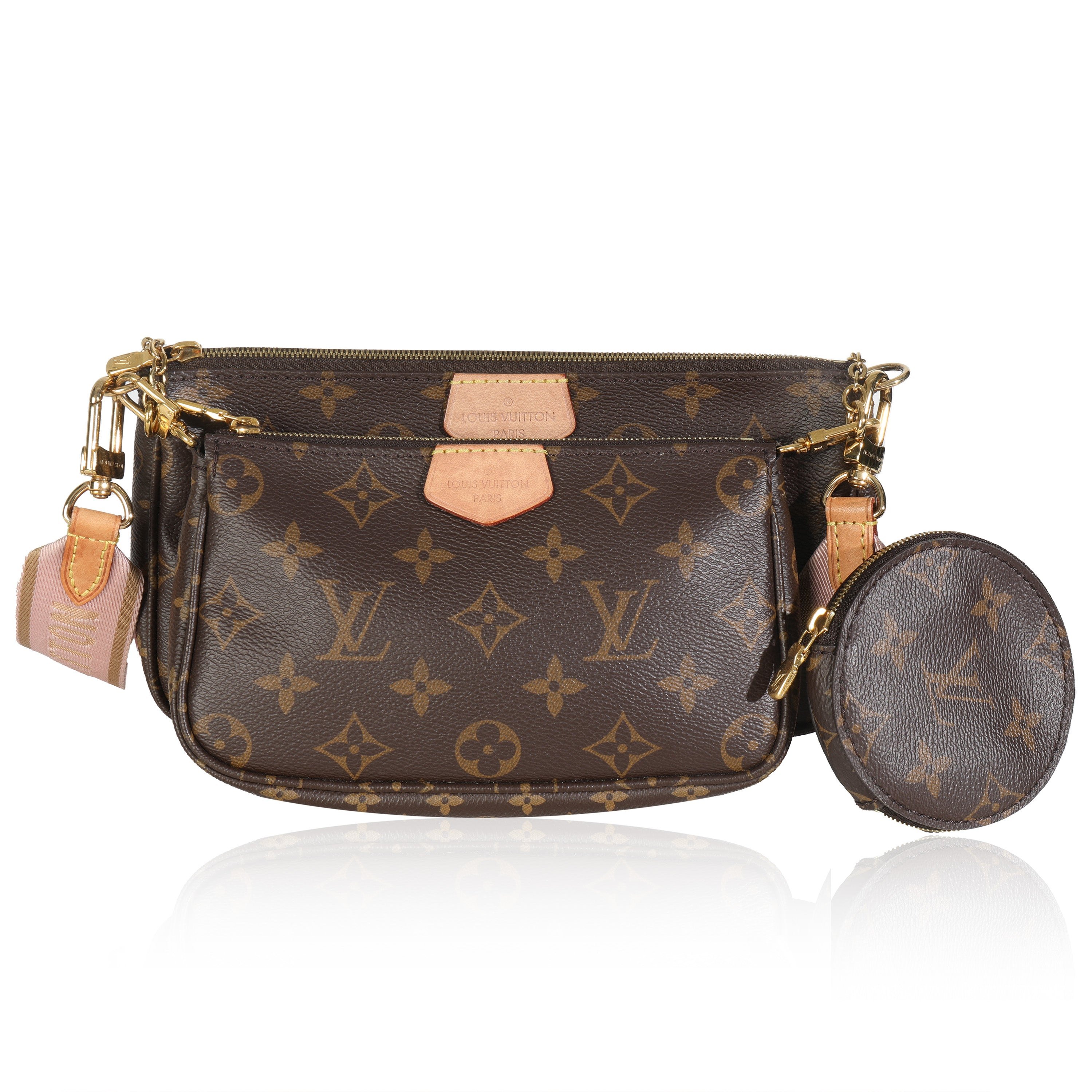 Louis Vuitton Rose Clair Monogram Canvas Multi Pochette Accessoires