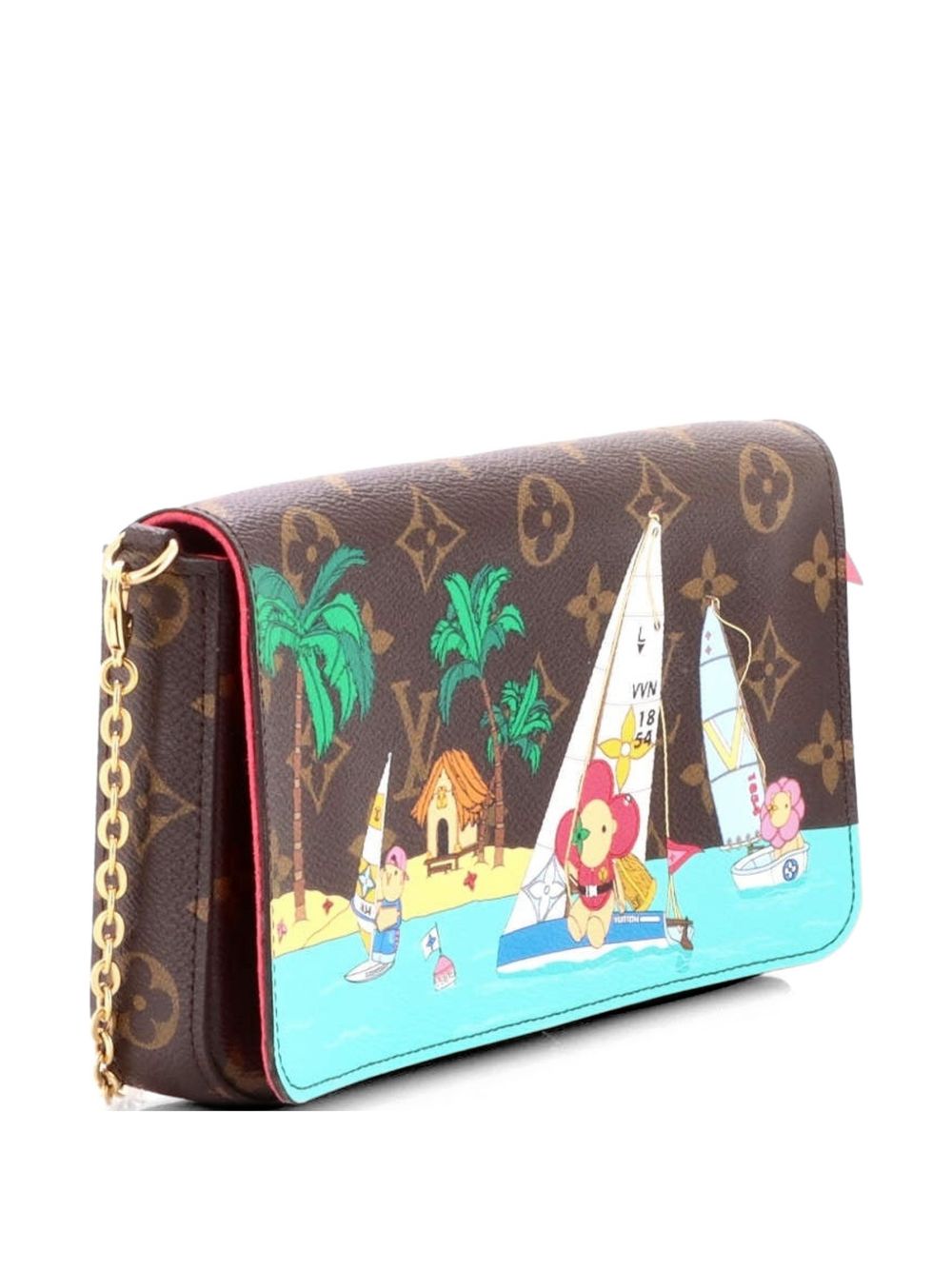 Felicie Pochette Limited Edition Vivienne Xmas Monogram Canvas crossbody bag