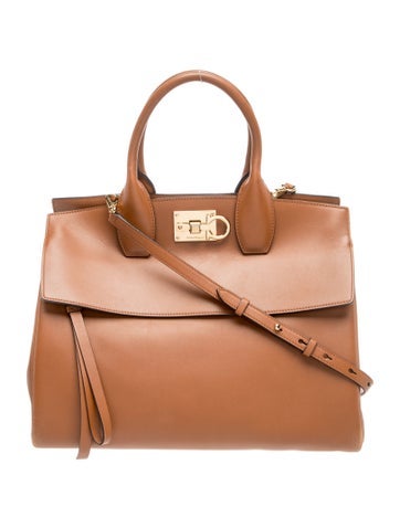 Leather Top Handle Bag
