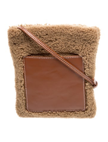 Staud Shearling Crossbody Bag