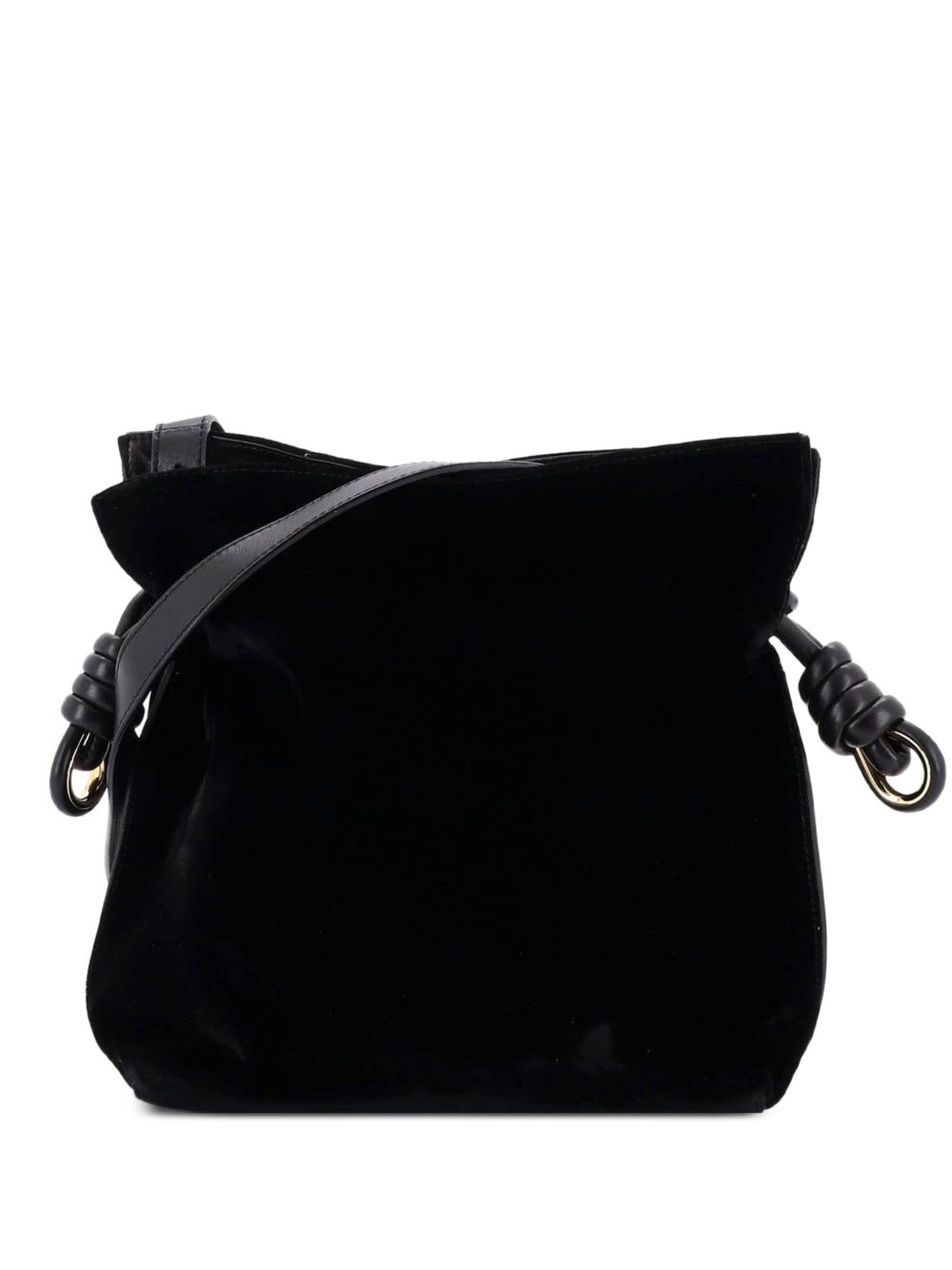 Flamenco Knot Bag Velvet Small shoulder bag