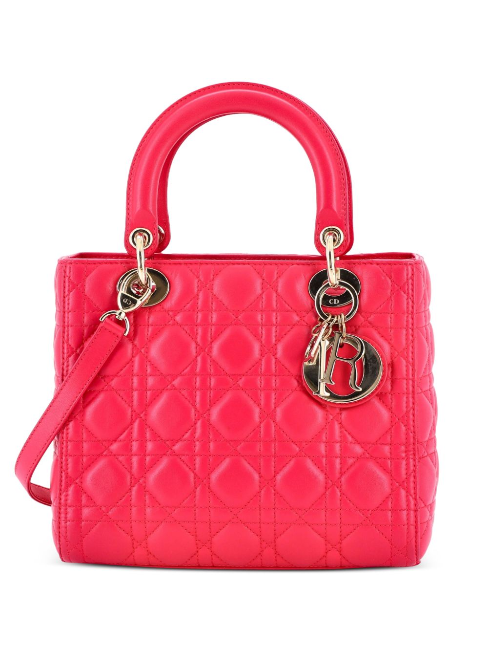 Lady Dior Bag Cannage Quilt Lambskin Medium satchel