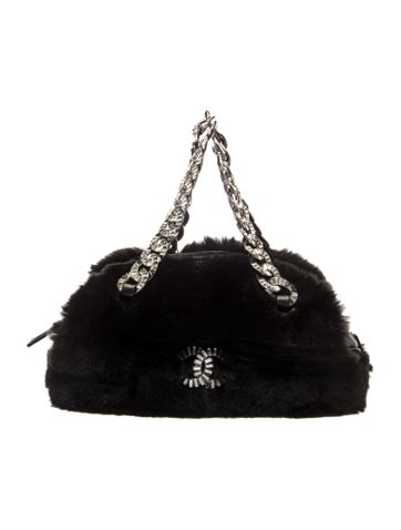 CC Fur Handle Bag