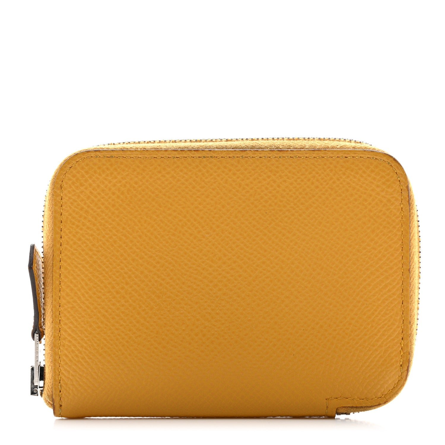 Hermes Epsom Azap Mini Wallet Jaune Ambre